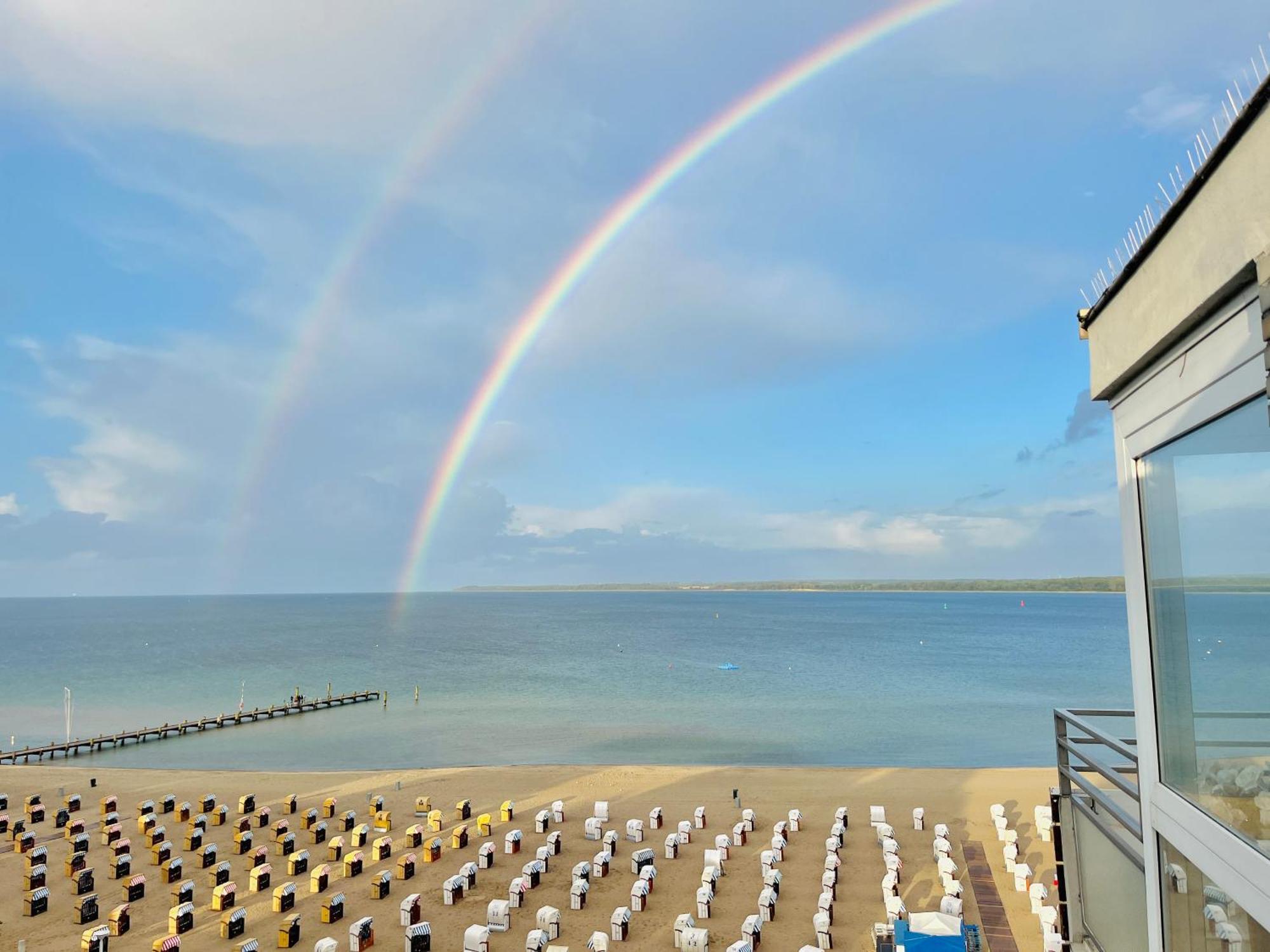 Penthaus Horizont Mit Meerblick Lübeck Exteriör bild